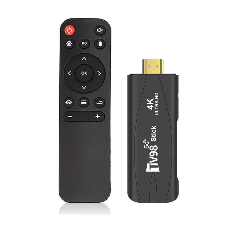 TV98 RK3228A TV Stick 2.4G 5G WiFi 4K Smart TV Android12.1 Box Dual Frequency TV Box Portable Media Player for Youtube NETFLIX